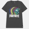 Name It NKMNAFI FORTNITE - T-Shirt Print - Dark Grey Melange | Kinder