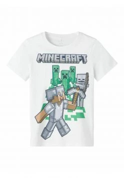 Name It Kinder MINECRAFT - T-Shirt Print - Bright White