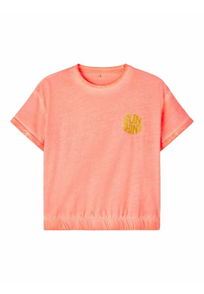 NAME IT T-SHIRT SUNSHINE BOXY FIT - T-Shirt Basic - Fiery Coral | Kinder 3 NAME IT T-SHIRT SUNSHINE BOXY FIT - T-Shirt Basic - Fiery Coral | Kinder