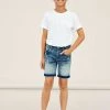 Name It Kinder Jeans Shorts - Medium Blue Denim