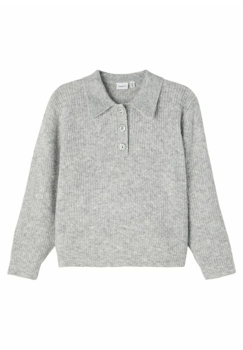Name It LANGÄRMELIGE - Poloshirt - Grey Melange | Kinder 3 Name It LANGÄRMELIGE - Poloshirt - Grey Melange | Kinder