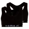 Name It Kinder NKFSHORT TOP SOLID 2 PACK - Bustier - Black