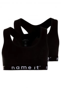 Name It Kinder NKFSHORT TOP SOLID 2 PACK - Bustier - Black