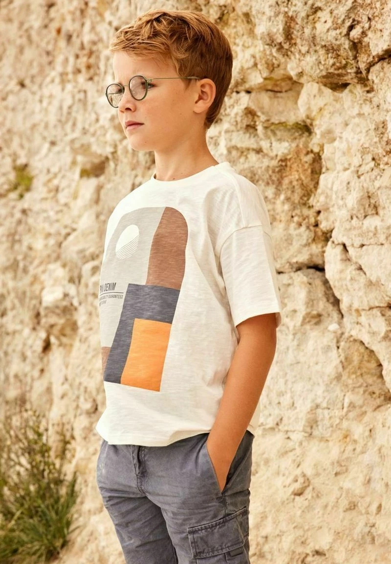 Name It Kinder BOXY FIT - T-Shirt Print - White Alyssum 3 Name It Kinder BOXY FIT - T-Shirt Print - White Alyssum