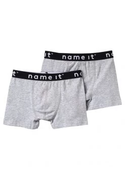 Name It Kinder NKMBOXER SOLID 2 PACK - Panties - Grey Melange -Name it Verkäufe 6899ded63cf24462b6955668a8a20ae8