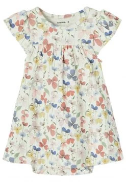 Name It Kinder KLEEBLATT - Strickkleid - White Alyssum