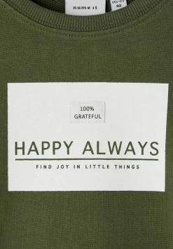 Name It Kinder HAPPY ALWAYS - Sweatshirt - Olive Night -Name it Verkäufe 6a4146a01d9a44ca9ecc0d7eae723efe