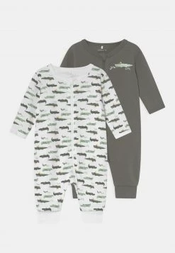 Name It Kinder NBMNIGHTSUIT ZIP CROCODILE 2 PACK - Pyjama - Agave Green
