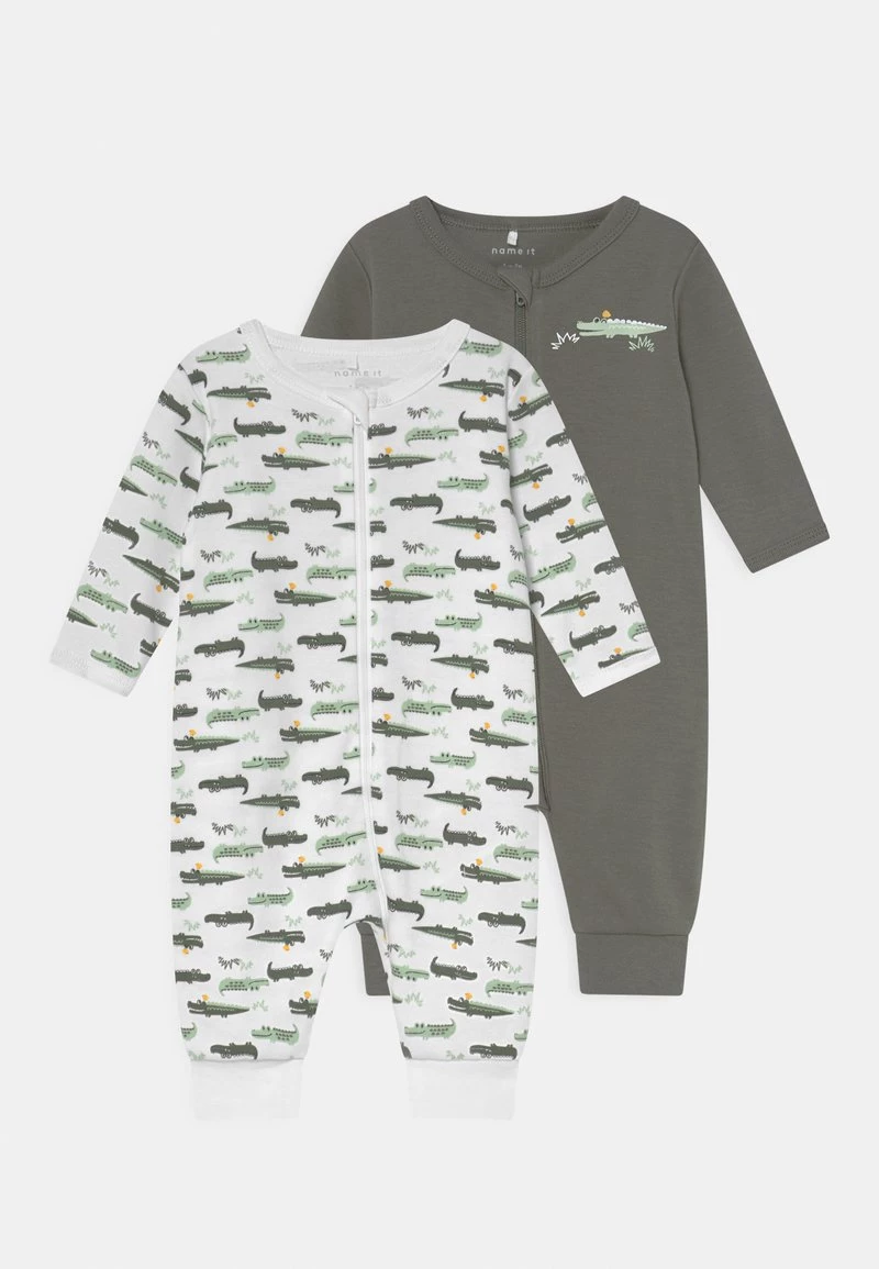 Name It Kinder NBMNIGHTSUIT ZIP CROCODILE 2 PACK - Pyjama - Agave Green 3 Name It Kinder NBMNIGHTSUIT ZIP CROCODILE 2 PACK - Pyjama - Agave Green
