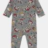 Name It MICKEY ORANE NIGHTSUIT UNISEX - Strampler - Grey Melange