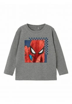 Name It Kinder SPIDERMAN - Langarmshirt - Grey Melange