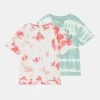 Name It Kinder NMFHALO 2 PACK - T-Shirt Print - Georgia Peach