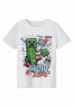 Name It Kinder MINECRAFT - T-Shirt Print - Bright White -Name it Verkäufe 779242c860ca4947aa976114f91c9427