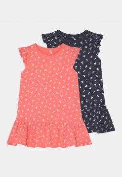 Name It Kinder NMFVIDA DRESS 2 PACK - Jerseykleid - Georgia Peach