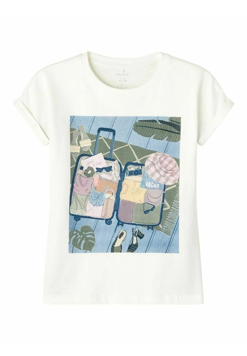 Name It Kinder TRAVEL - T-Shirt Print - White Alyssum 3 Name It Kinder TRAVEL - T-Shirt Print - White Alyssum