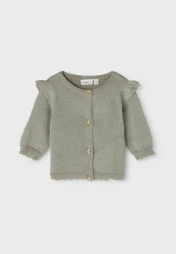 Name It Kinder LANGÄRMELIGE - Strickjacke - Forest Fog -Name it Verkäufe 7a06e71e97364e19bfa5cac27ebfa6bb