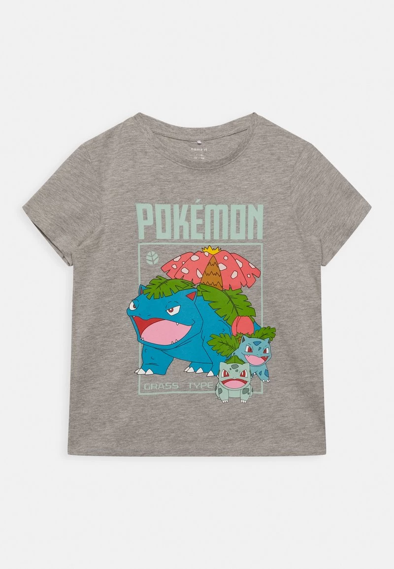 Name It Kinder NKMFRITS POKEMON - T-Shirt Print - Grey Melange 3 Name It Kinder NKMFRITS POKEMON - T-Shirt Print - Grey Melange
