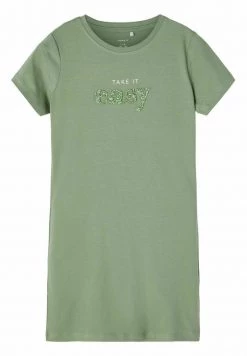 Name It Kinder TAKE IT EASY - Jerseykleid - Hedge Green