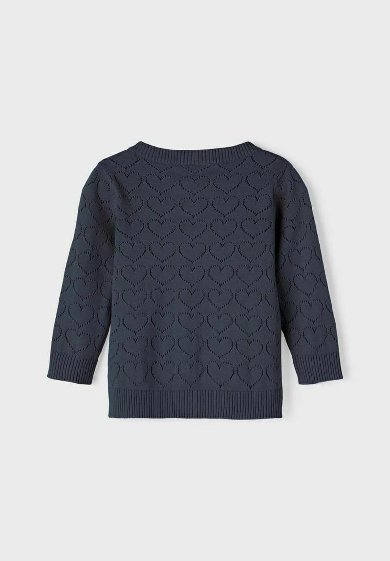 Name It Kinder NMFDESILLE LS - Strickjacke - Dark Sapphire 4 Name It Kinder NMFDESILLE LS - Strickjacke - Dark Sapphire – Bild 2