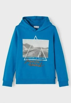 Name It Kinder MIT PRINT - Kapuzenpullover - Imperial Blue