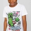 Name It Kinder MINECRAFT - T-Shirt Print - Bright White