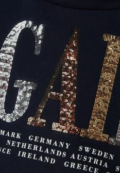 Name It Kinder PAILLETTENVERZIERT - Kapuzenpullover - Dark Sapphire -Name it Verkäufe 86bba11a4da9478ca3707f9f5d520bda