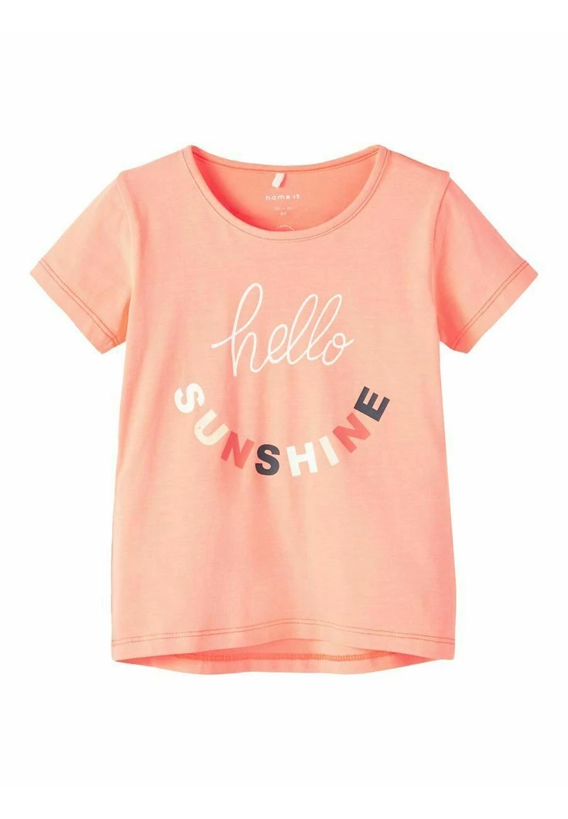 Name It Kinder T-Shirt Print - Fiery Coral 3 Name It Kinder T-Shirt Print - Fiery Coral