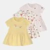 Name It Kinder NBFMAFLY DRESS 3 PACK - Jerseykleid - White/multi-coloured