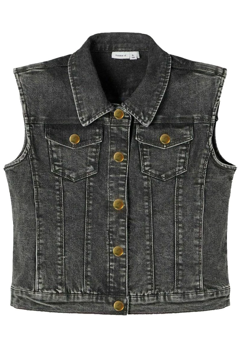 Name It Kinder Weste - Medium Grey Denim 3 Name It Kinder Weste - Medium Grey Denim