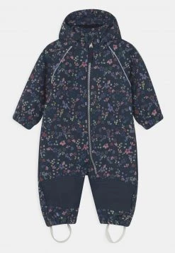 Name It Kinder NBFALFA SUIT WILD FLOWER - Schneeanzug - Dark Sapphire
