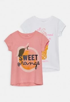 Name It Kinder NKFVEEN CAPSL TOP BOX 2PACK - T-Shirt Print - Geranium Pink