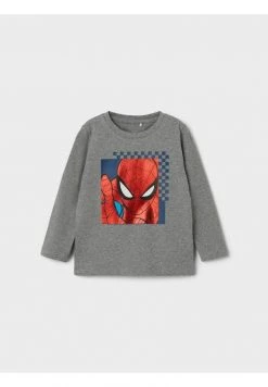 Name It Kinder SPIDERMAN - Langarmshirt - Grey Melange -Name it Verkäufe 94369488eba9484f88519261f050b513