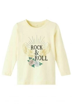 Name It Kinder MIT LANGEN ÄRMELN BEDRUCKT - Langarmshirt - Double Cream