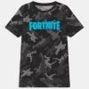 Name It Kinder NKMFORTNITE - T-Shirt Print - Black