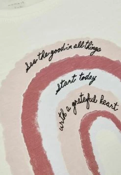 Name It Kinder MIT LANGEN ÄRMELN POSITIVE VIBES - T-Shirt Print - White Alyssum -Name it Verkäufe a908e0fd96754fba876d62063f31e054