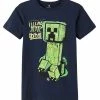 Name It Kinder MINECRAFT - T-Shirt Print - Dark Sapphire