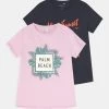 Name It Kinder NKFVIX 2 PACK - T-Shirt Print - Light Lilac