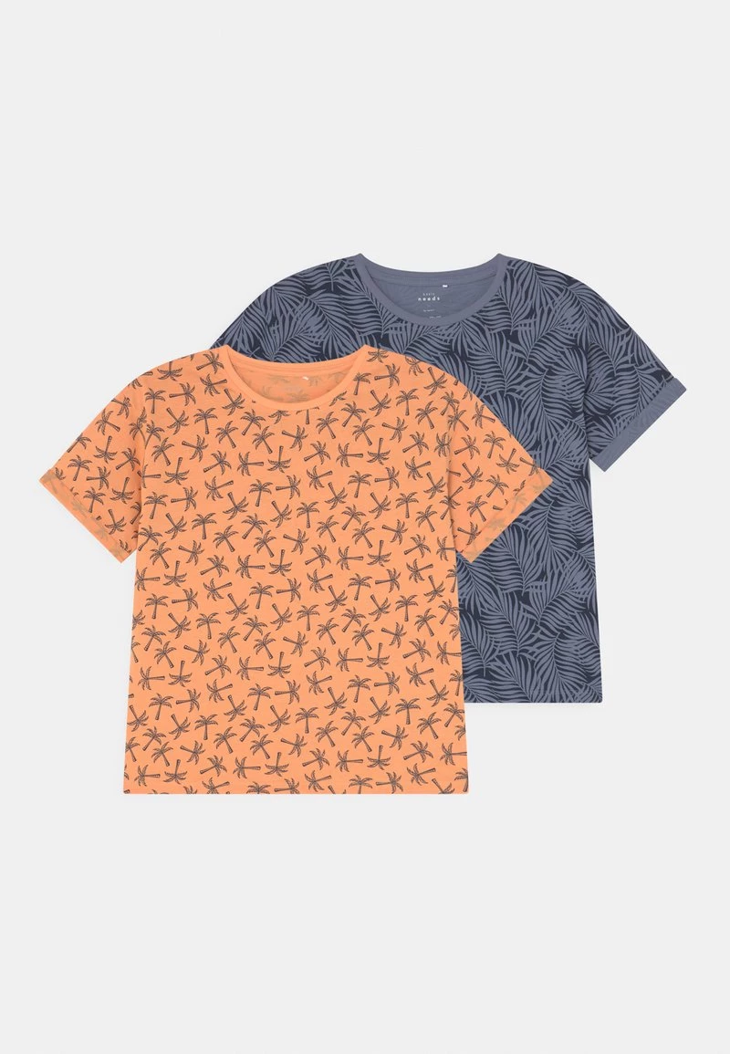 Name It Kinder NKMVALTHER LOOSE 2 PACK - T-Shirt Print - Salmon Buff 3 Name It Kinder NKMVALTHER LOOSE 2 PACK - T-Shirt Print - Salmon Buff