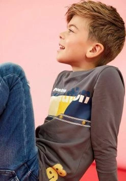 Name It Kinder FINNLAND - Langarmshirt - Dark Grey