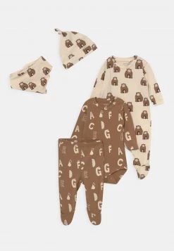 Name It NBNMAL SET UNISEX - Leggings - Hosen - Toasted Coconut