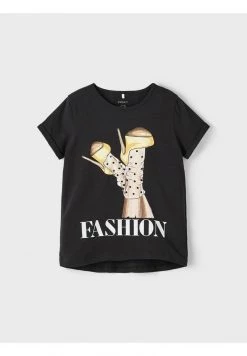 Name It Kinder MIT KURZEN ÄRMELN FASHION - T-Shirt Print - Black -Name it Verkäufe ae69d4af52084ef1bbfdccbd7413ad2d