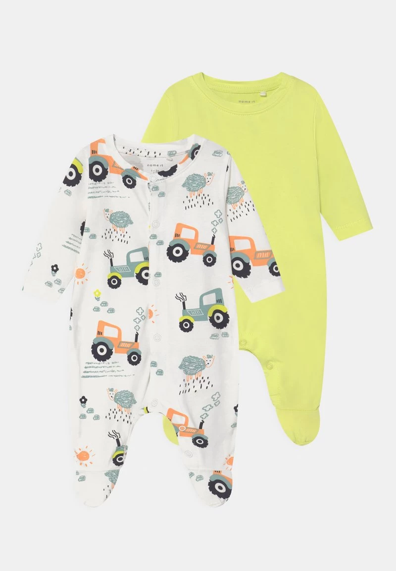 Name It Kinder NBMHEROLD NIGHTSUIT 2 PACK - Strampler - White Alyssum 3 Name It Kinder NBMHEROLD NIGHTSUIT 2 PACK - Strampler - White Alyssum