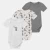 Name It NBNBODY CIRCUS 3 PACK UNISEX - Body - Grey Melange