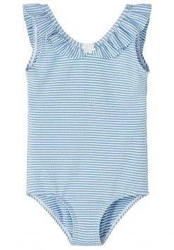 Name It Damen NMFZANNAH - Badeanzug - Silver Lake Blue