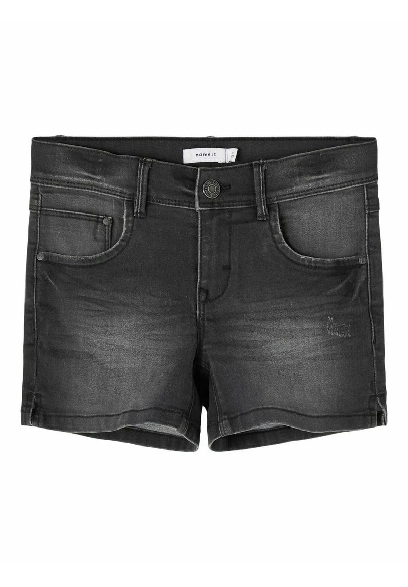 Name It Kinder SALLI SLIM FIT - Jeans Shorts - Dark Grey Denim 3 Name It Kinder SALLI SLIM FIT - Jeans Shorts - Dark Grey Denim
