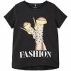 Name It Kinder MIT KURZEN ÄRMELN FASHION - T-Shirt Print - Black