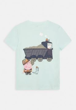 Name It Kinder NMMARIS PEPPAPIG TOP PEP - T-Shirt Print - Fair Aqua