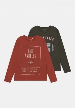 Name It NKMVAGNO LOOSE 2 PACK - Langarmshirt - Rosin | Kinder