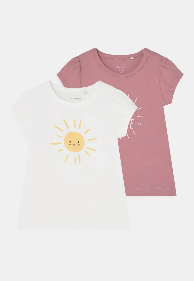 Name It NBFJESSIKA 2 PACK - T-Shirt Print - White Alyssum | Kinder 3 Name It NBFJESSIKA 2 PACK - T-Shirt Print - White Alyssum | Kinder