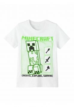 Name It MINECRAFT - T-Shirt Print - Bright White | Kinder